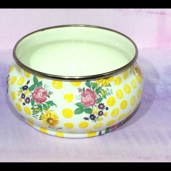 Mackenzie Childs Buttercup Squashed Pot RE… - Picture 2 of 6